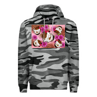 Slate Camo Guinea pig flowers Premium Hoodie - Artiststas