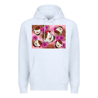 White Guinea pig flowers Premium Hoodie - Artiststas