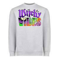 Heather Grey witchy vibes Heavyweight Sweatshirt - JahusDesignShop