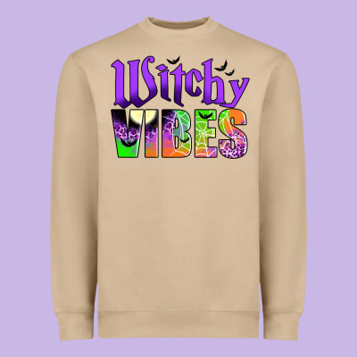 Witchy Vibes Heavyweight Sweatshirt Designed By Jahusdesignshop