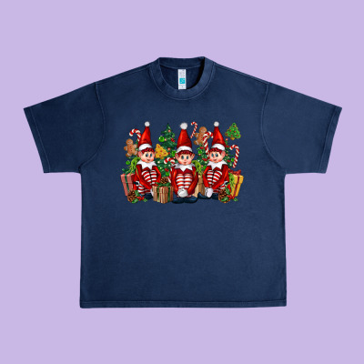 Christmas Elfs Urban Heavy Tee Designed By Fadigitalartstudio