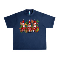 Navy Christmas Elfs Urban Heavy Tee - FaDigitalArtStudio