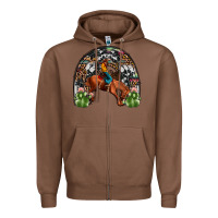 Chestnut rodeo cowboy rainbow Zipper Hoodie - JahusDesignShop
