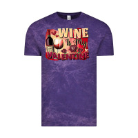 Cloud Purple Wine İs My Valentine Fa Vintage Tee - FaDigitalArtStudio