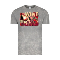 Cloud Rock Wine İs My Valentine Fa Vintage Tee - FaDigitalArtStudio