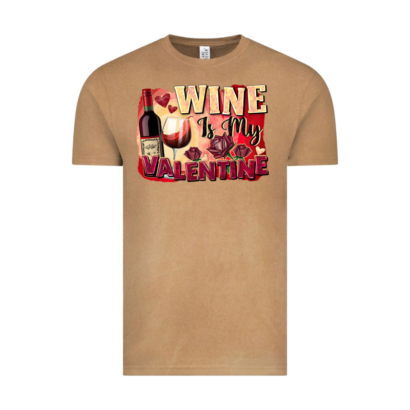 Wine İs My Valentine Fa Vintage Tee by FaDigitalArtStudio | Teevron