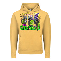Vintage Mustard Monster Crusher Vintage Hoodie - CowhideDigitalArt