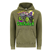 Vintage Olive Monster Crusher Vintage Hoodie - CowhideDigitalArt