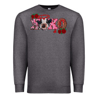 Charcoal Heather xoxo calf Premium Sweatshirt - RanaPortraitStore