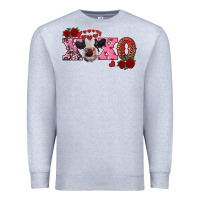 Heather Grey xoxo calf Premium Sweatshirt - RanaPortraitStore