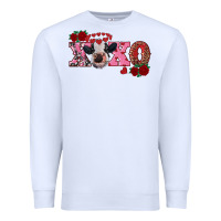 White xoxo calf Premium Sweatshirt - RanaPortraitStore