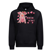 Black Valentine's Day Don't Go Bacon My Heart Urban Hoodie - RanaPortraitStore