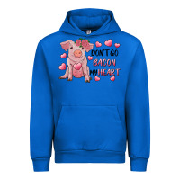 Cobalt Valentine's Day Don't Go Bacon My Heart Urban Hoodie - RanaPortraitStore