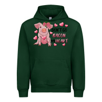 Forest Green Valentine's Day Don't Go Bacon My Heart Urban Hoodie - RanaPortraitStore