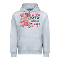 Heather Grey Valentine's Day Don't Go Bacon My Heart Urban Hoodie - RanaPortraitStore