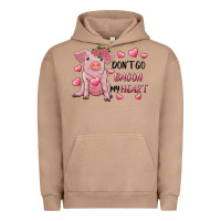 Pigment Burro Valentine's Day Don't Go Bacon My Heart Urban Hoodie - RanaPortraitStore