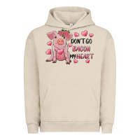 Pigment French Oak Valentine's Day Don't Go Bacon My Heart Urban Hoodie - RanaPortraitStore