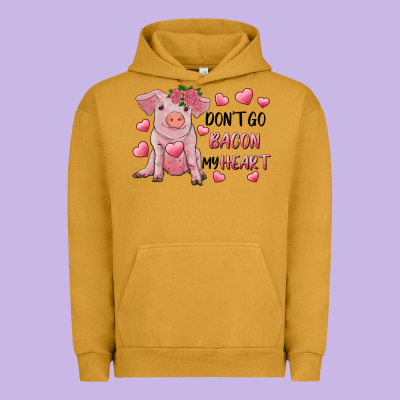 Valentine's Day Don't Go Bacon My Heart Urban Hoodie Designed By Ranaportraitstore