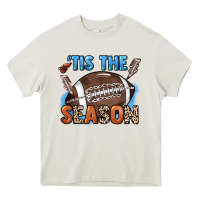 Cream Tis the season lightning bolt Heavy Core Tee - HowdyJamesFarm