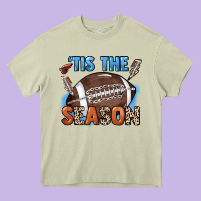 Tis The Season Lightning Bolt Heavy Core Tee Designed By Howdyjamesfarm
