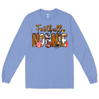 Colony Blue football NONNiE Long Sleeve Tee - CowhideDigitalArt
