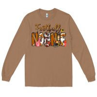 Toasted Coconut football NONNiE Long Sleeve Tee - CowhideDigitalArt