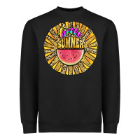 Black hello summer Heavyweight Sweatshirt - JahusDesignShop