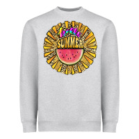Heather Grey hello summer Heavyweight Sweatshirt - JahusDesignShop