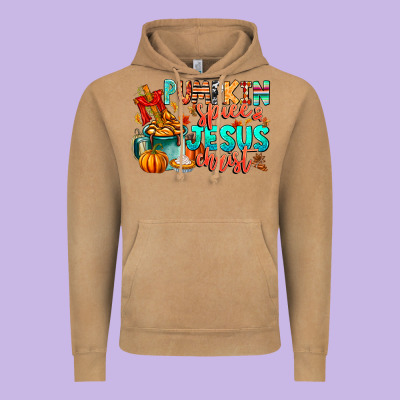 Pumpkin Pie Jesus Christ Vintage Hoodie Designed By Cowhidedigitalart