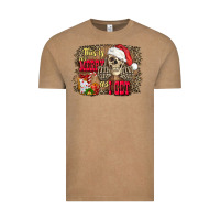 Vintage Coffee this is as merry as i get skull Vintage Tee - FaDigitalArtStudio