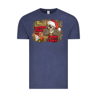 Vintage Denim this is as merry as i get skull Vintage Tee - FaDigitalArtStudio