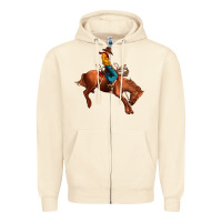Sandshell cowboy rodeo Zipper Hoodie - JahusDesignShop
