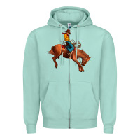 Seafoam cowboy rodeo Zipper Hoodie - JahusDesignShop