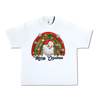White merry christmas santa rainbow Urban Heavy Tee - Jasminsmagicworld