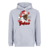 Heather Grey african american santa believe Heavyweight Hoodie - RanaPortraitStore