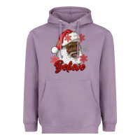 Lavender african american santa believe Heavyweight Hoodie - RanaPortraitStore