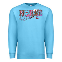 Ocean Blue valentine's day nurse Premium Sweatshirt - RanaPortraitStore