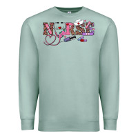 Seafoam valentine's day nurse Premium Sweatshirt - RanaPortraitStore