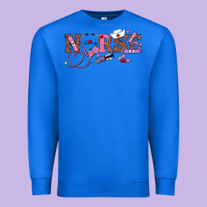 Valentine's Day Nurse Premium Sweatshirt Designed By Ranaportraitstore