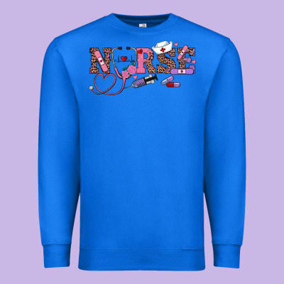 Valentine's Day Nurse Premium Sweatshirt Designed By Ranaportraitstore