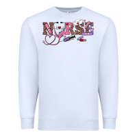White valentine's day nurse Premium Sweatshirt - RanaPortraitStore