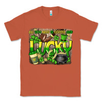Copper All you need is coffee and lucky St. Patrick's Classic Tee - HowdyJamesFarm