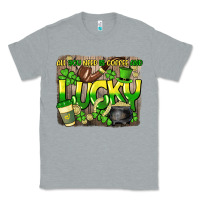 Heather Grey All you need is coffee and lucky St. Patrick's Classic Tee - HowdyJamesFarm