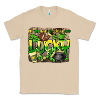 Mushroom All you need is coffee and lucky St. Patrick's Classic Tee - HowdyJamesFarm