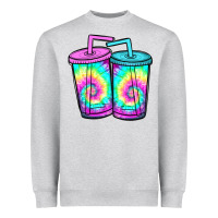 Heather Grey tie dye loaded tea Heavyweight Sweatshirt - JahusDesignShop