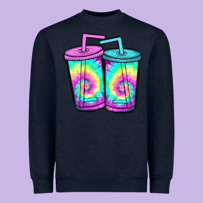 Tie Dye Loaded Tea Heavyweight Sweatshirt Designed By Jahusdesignshop