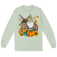 Matcha Happy Fall Long Sleeve Tee - CowhideDigitalArt