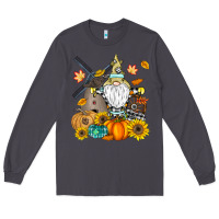 Smoke Happy Fall Long Sleeve Tee - CowhideDigitalArt