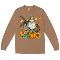 Toasted Coconut Happy Fall Long Sleeve Tee - CowhideDigitalArt
