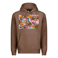 Chestnut Baby monkey flowers Premium Hoodie - Artiststas